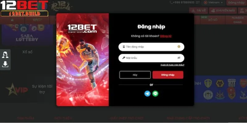 Hướng dẫn quy trình để đăng nhập 12bet