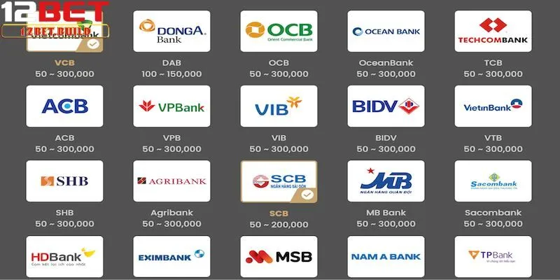 Những lưu ý cần biết khi nạp tiền 12bet